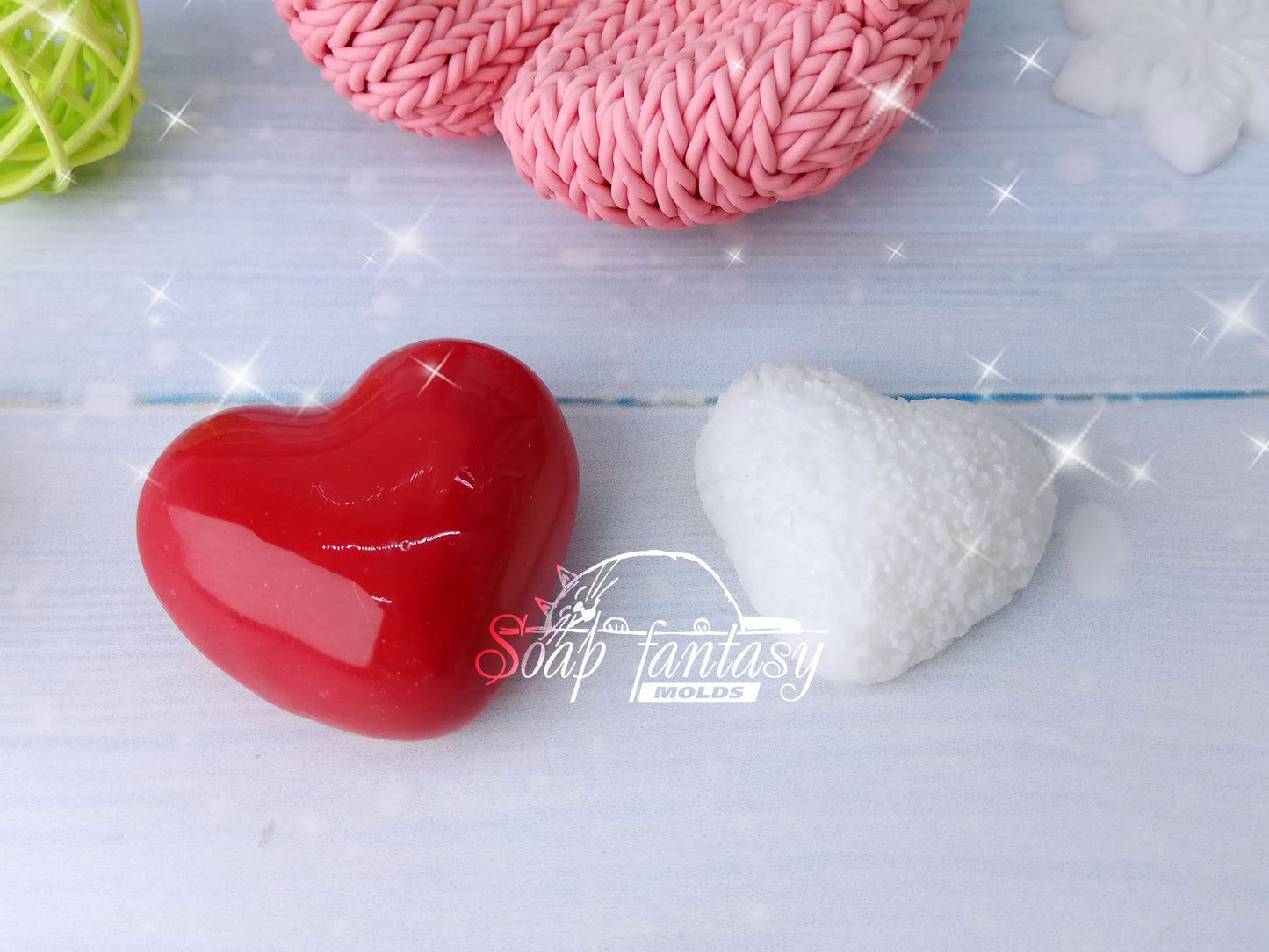 Knitted mittens silicone mold for soap making