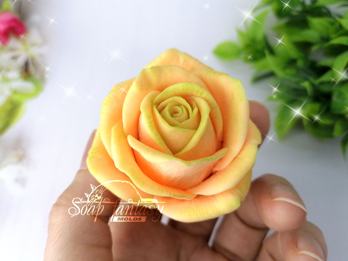 Rose bud Symphony silicone mold for soap making