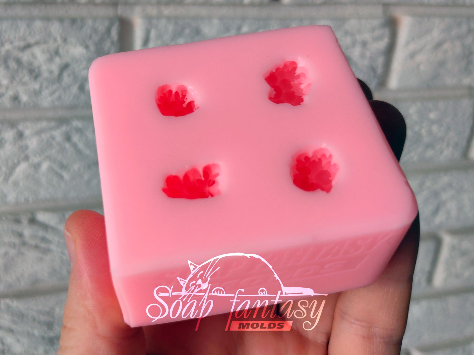 Blackberries silicone mold (mould) for soap making and candle making