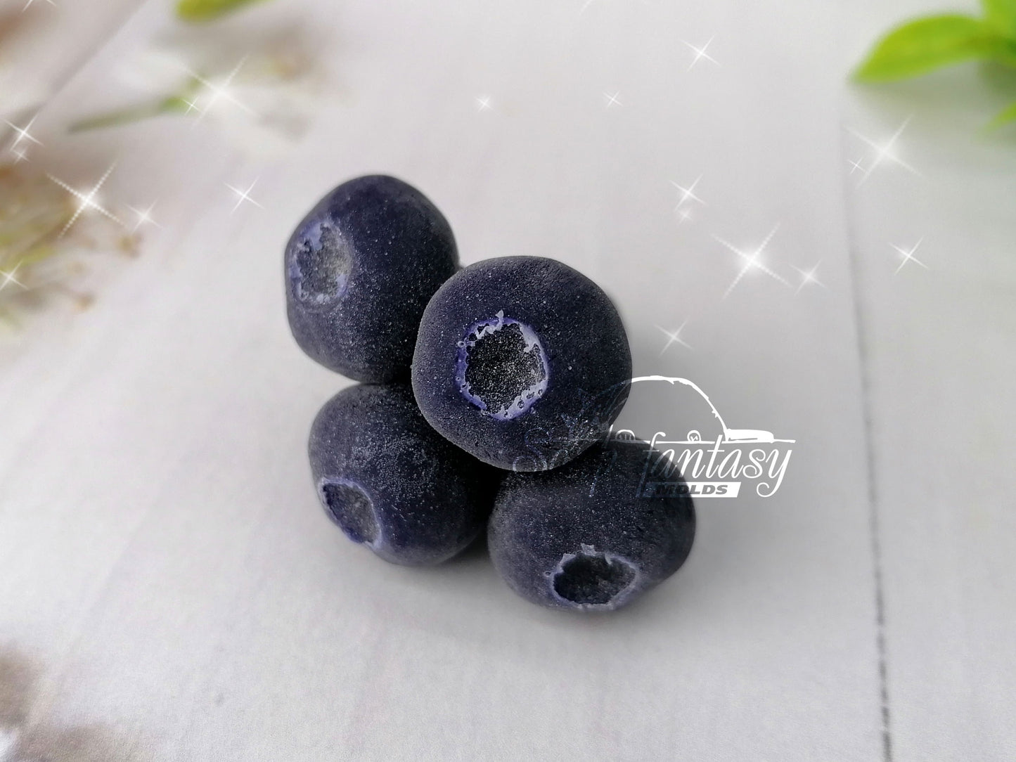 Triple blueberry bouquet inserts silicone mold for soap making
