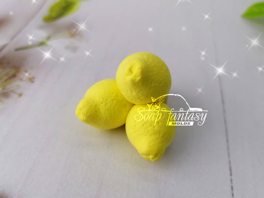 Lemon triplet (bouquet inserts) Silicone Soap Mold - for soap making, Craft & Hobby