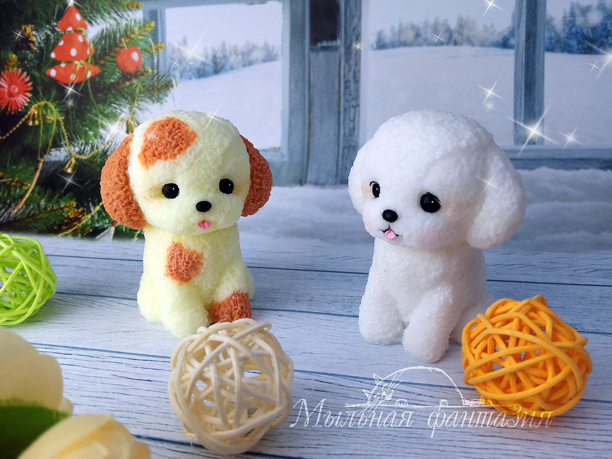 Puppy silicone mold for soap making