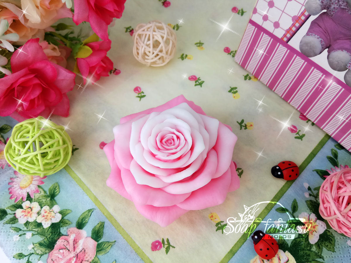 Rose "Grand Prix" silicone mold for soap making