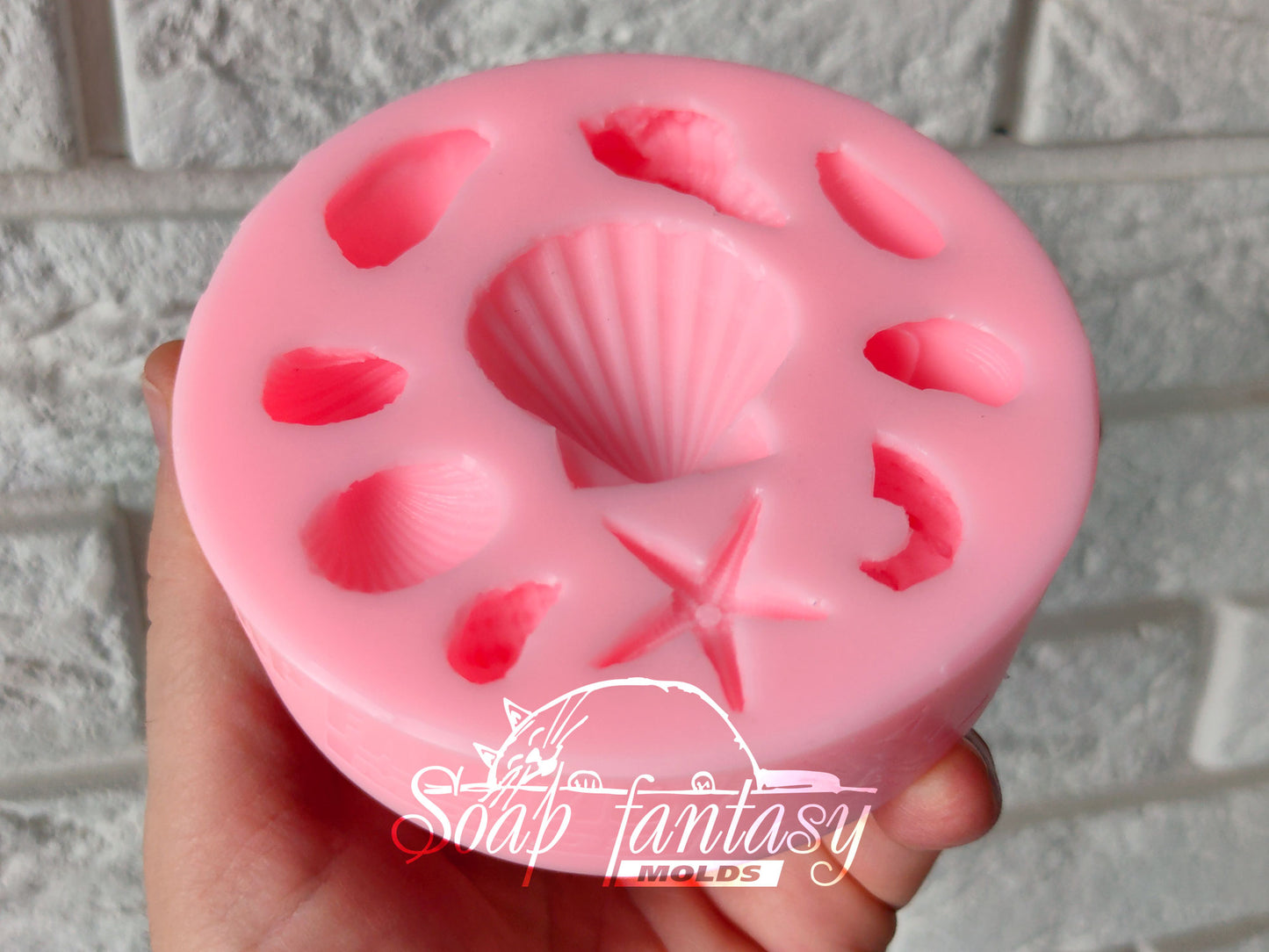Seashell mini set silicone mold for soap making