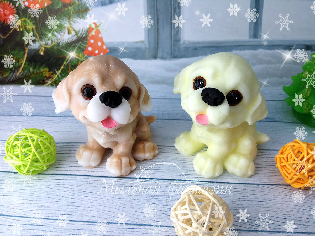 Labrador puppy #1 silicone mold for soap making
