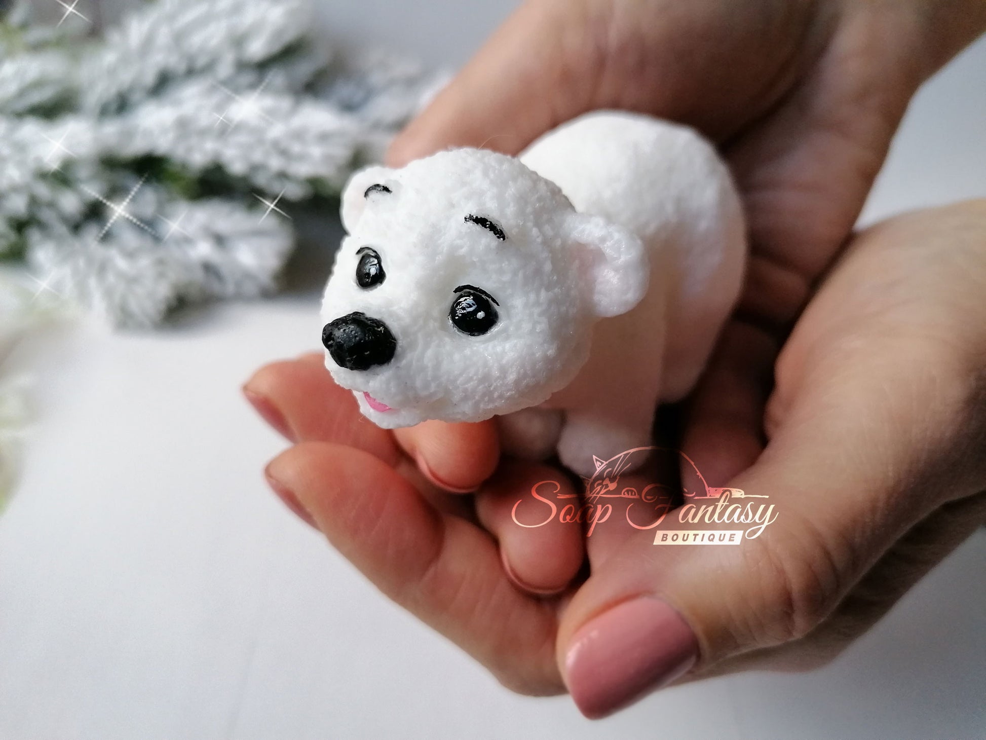 Bear "Umka" silicone mold (mould) for soap making and candle making