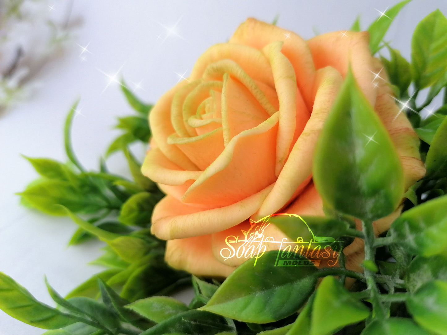 Big rose Symphony flower silicone mold (mould) for soap making and candle making