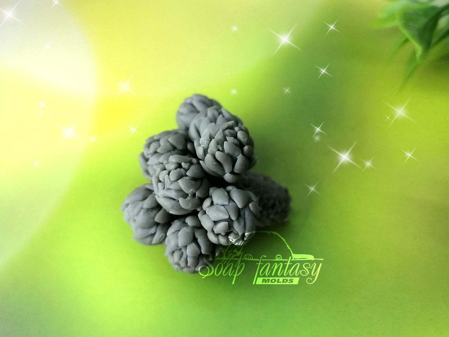Brunia Nodiflora plants silicone mold (mould) for soap making and candle making