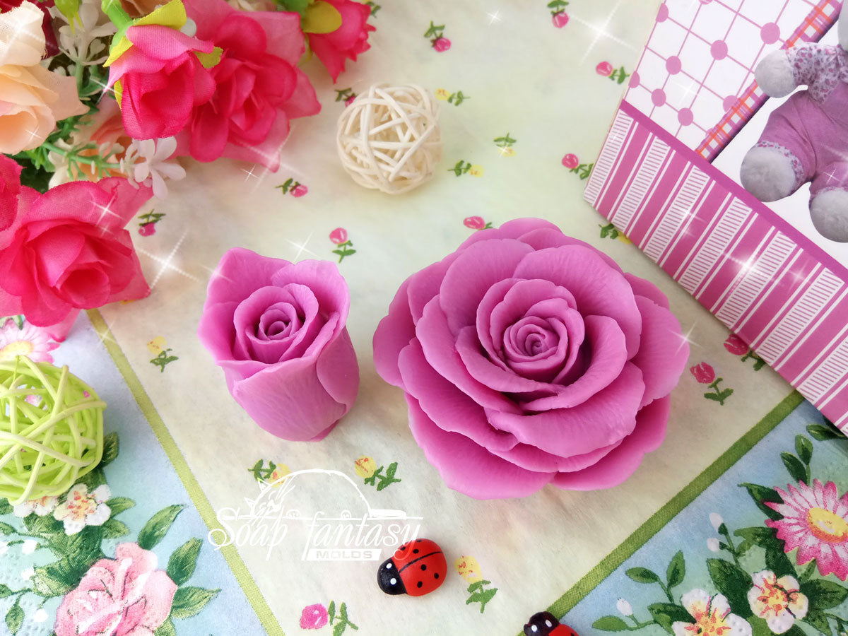 Rosebud "Freedom" silicone mold for soap making
