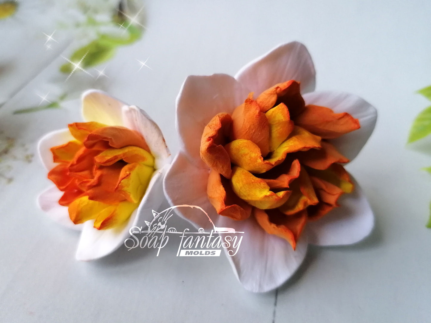 Terry narcissus / daffodil Silicone Soap Mold - for soap making, Craft & Hobby