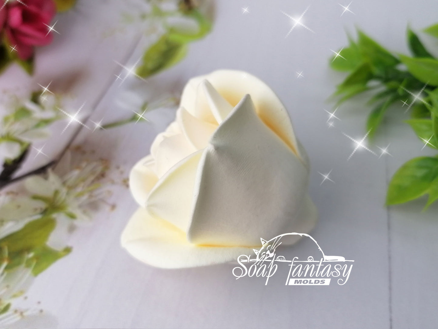 Rosebud "Annette" silicone mold for soap making