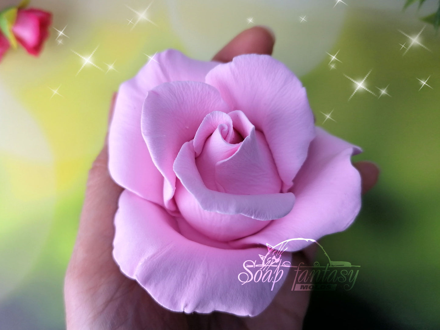 Rose "Malibu" silicone mold for soap making