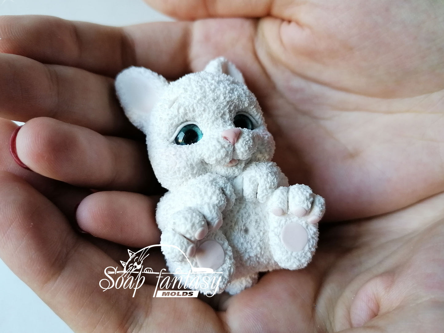 Cute bunny on the back silicone mold for soap making