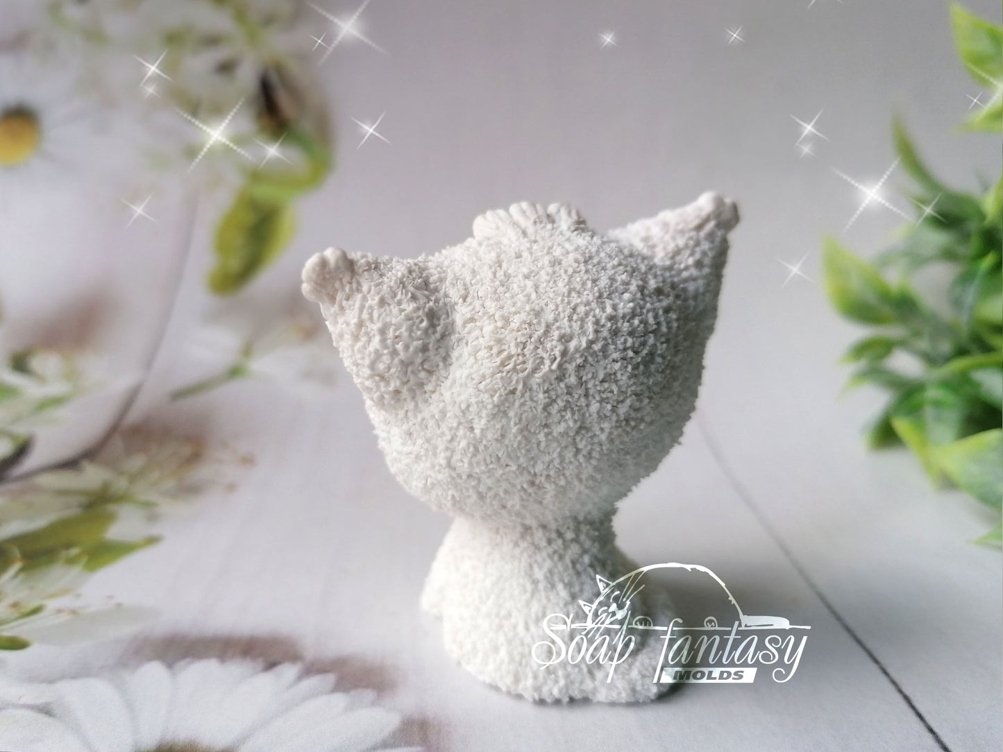 Little Nimble kitten silicone mold for soap making