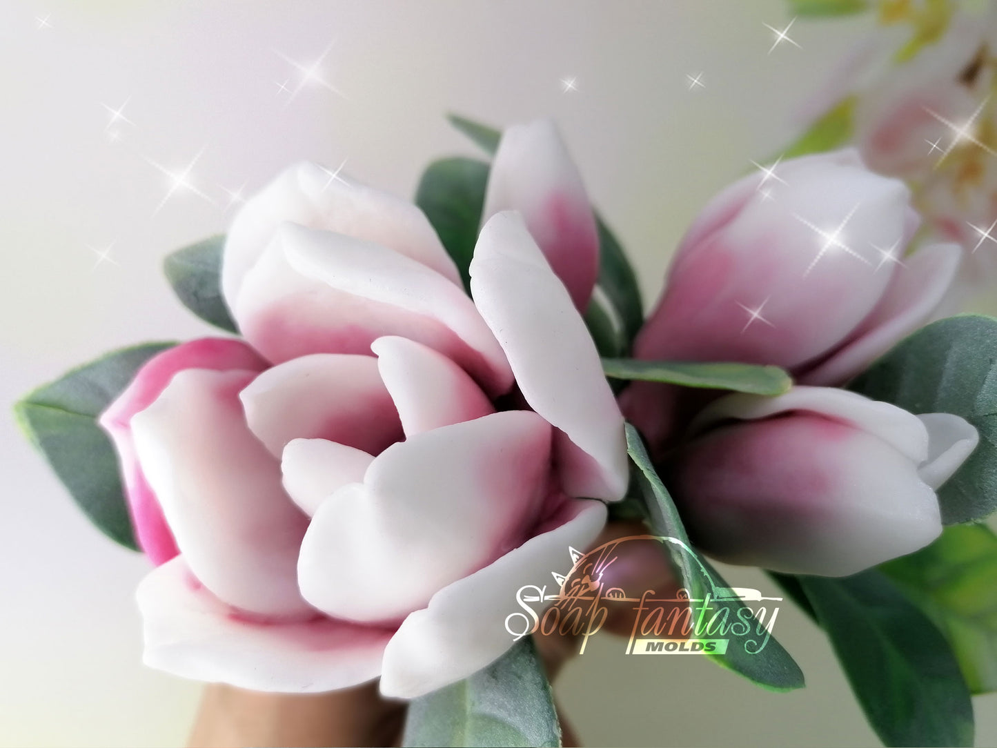 Magnolia soulangeana bud #1 silicone mold for soap making