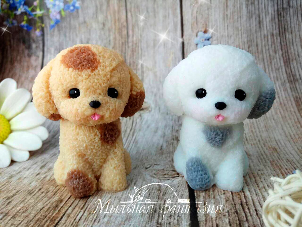 Puppy silicone mold for soap making