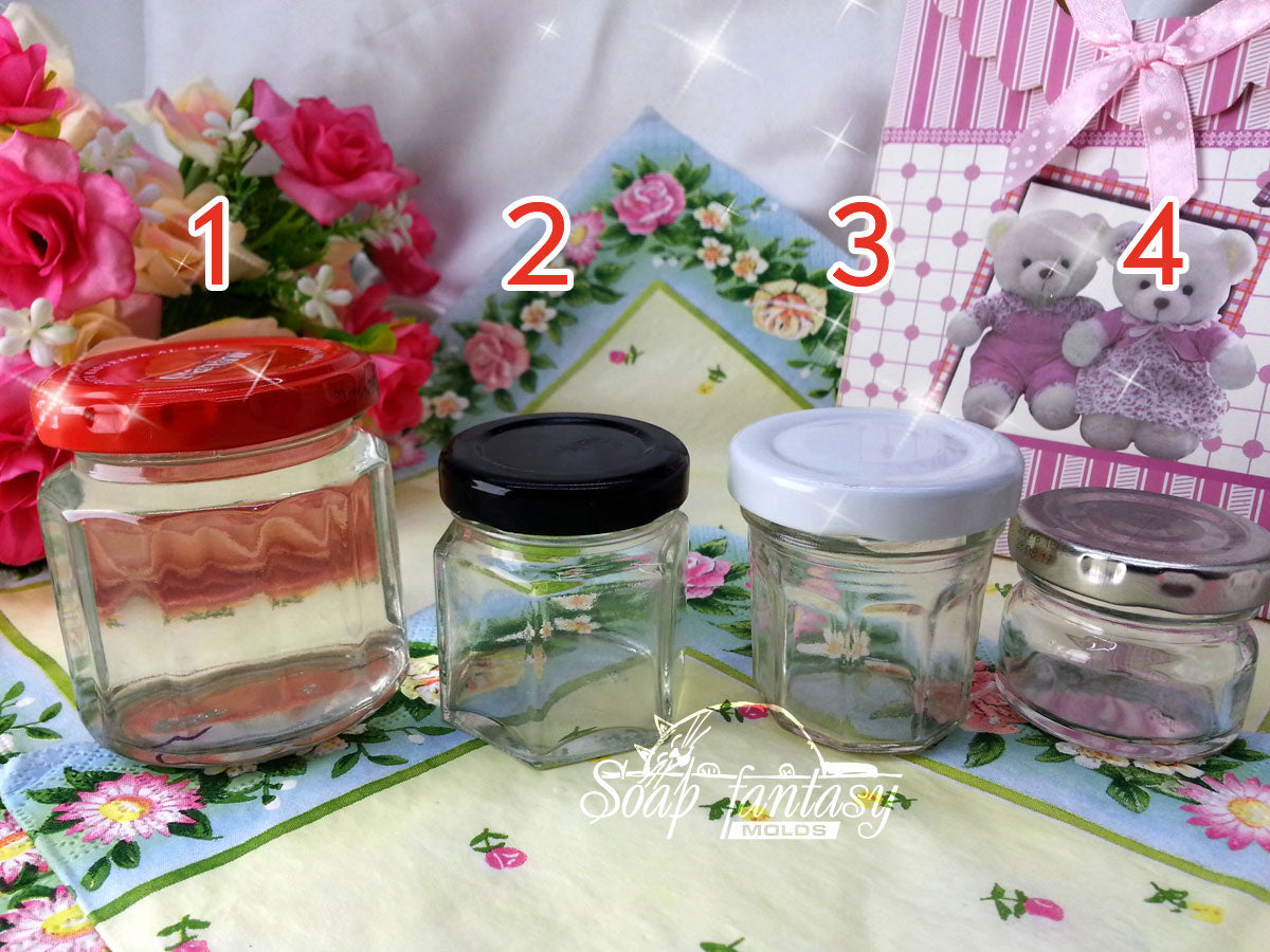 Jam jar (Small) silicone mold for soap making