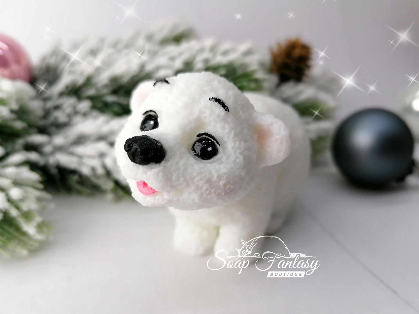 Bear "Umka" silicone mold (mould) for soap making and candle making