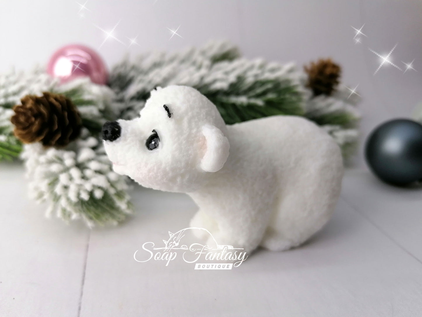 Bear "Umka" silicone mold (mould) for soap making and candle making