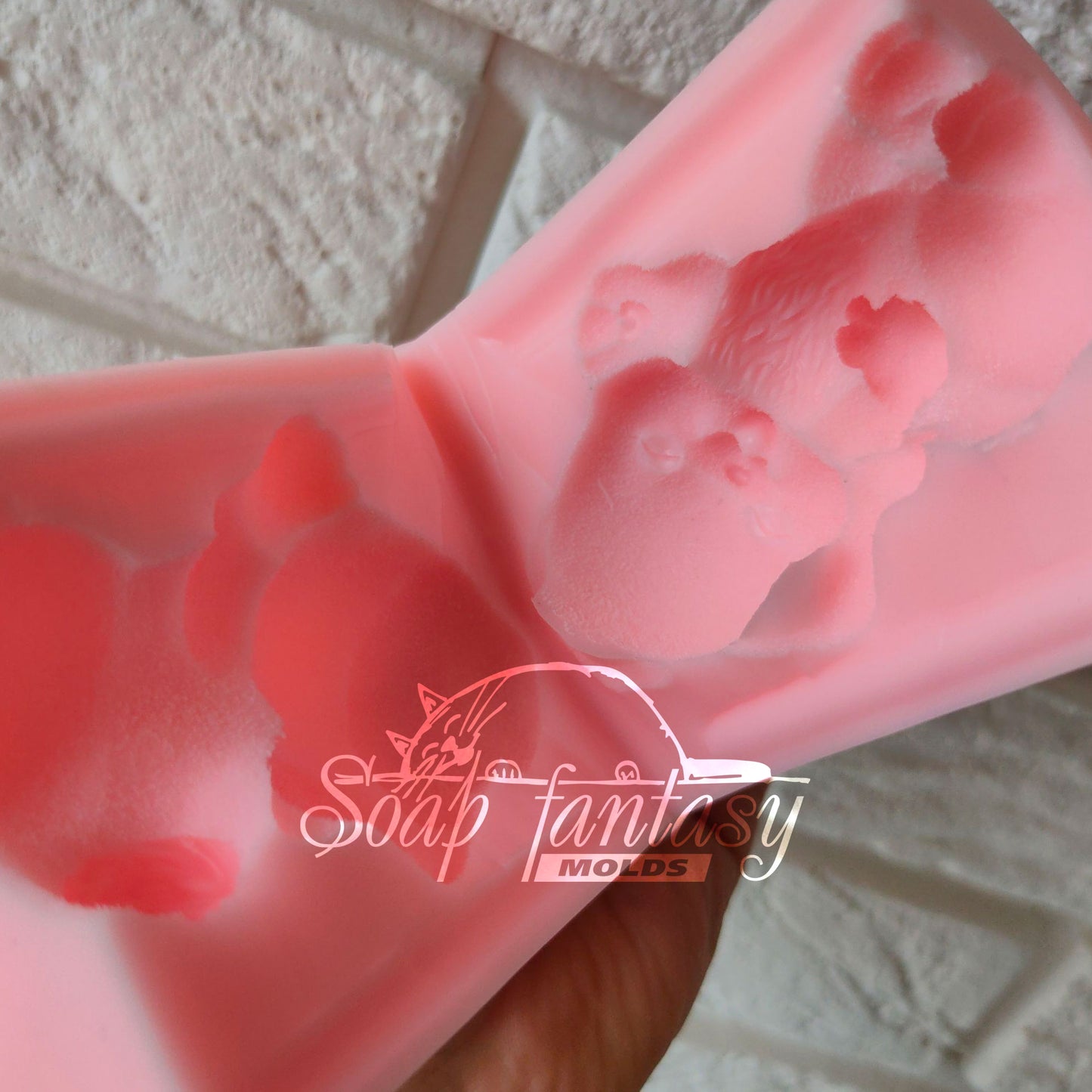 Cute bunny silicone mold for soap making