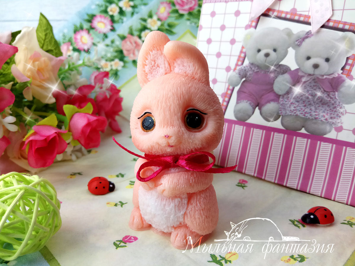 Cute bunny silicone mold for soap making