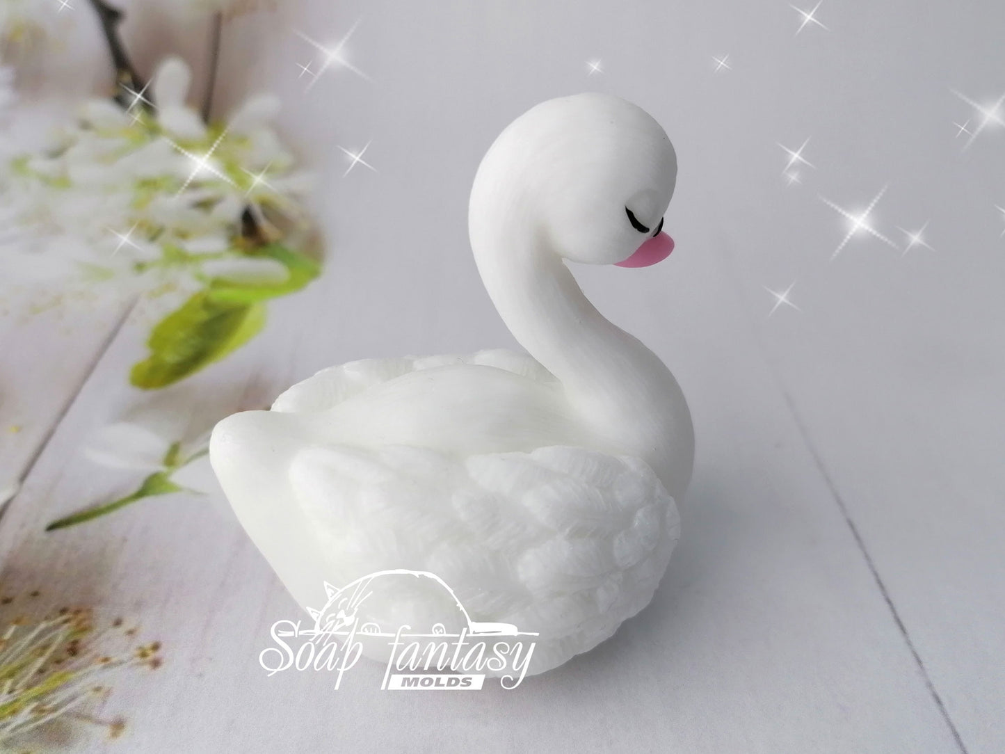 The Swan Princess silicone mold for soap making