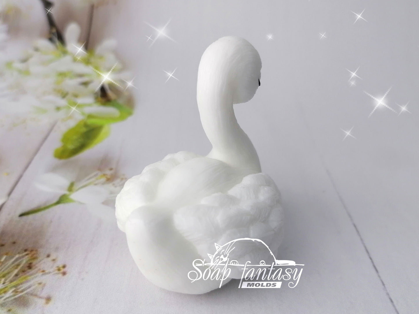 The Swan Princess silicone mold for soap making