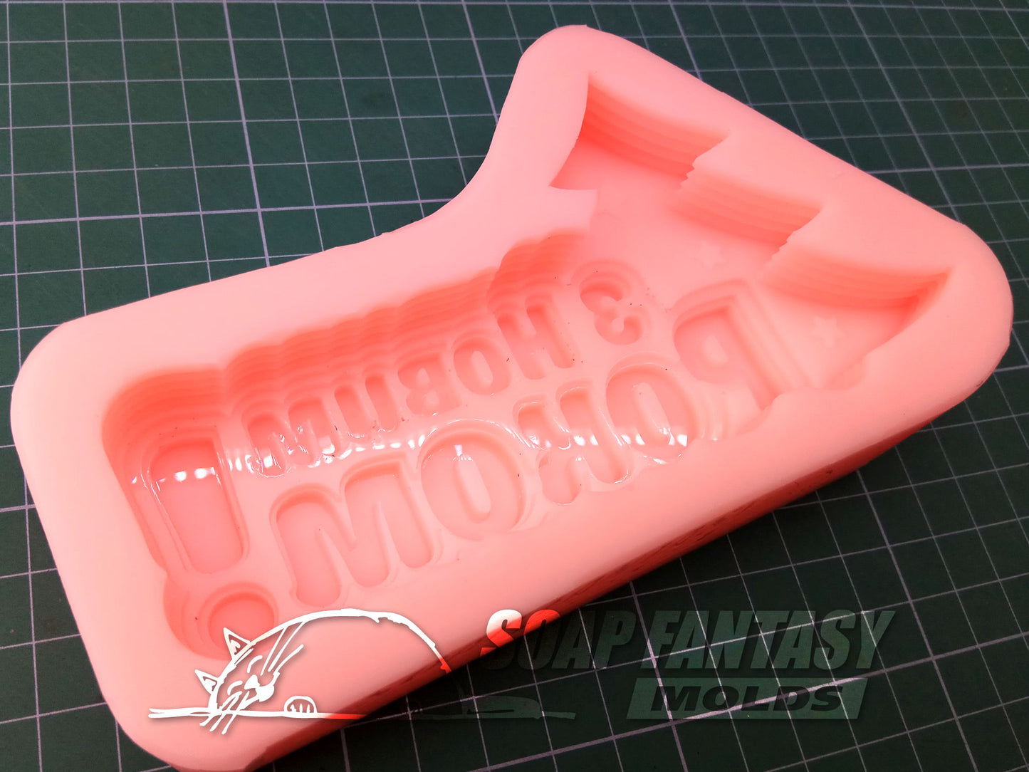 Happy New Year with a Christmas tree silicone mold for soap making