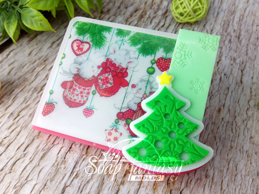 New Year spirit (model 4) Silicone Soap Mold - for soap making, Craft & Hobby