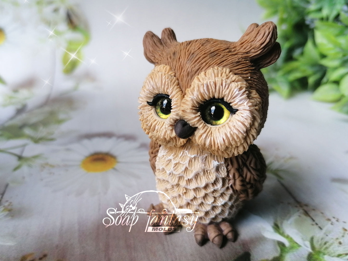 Cute owl silicone mold for soap making