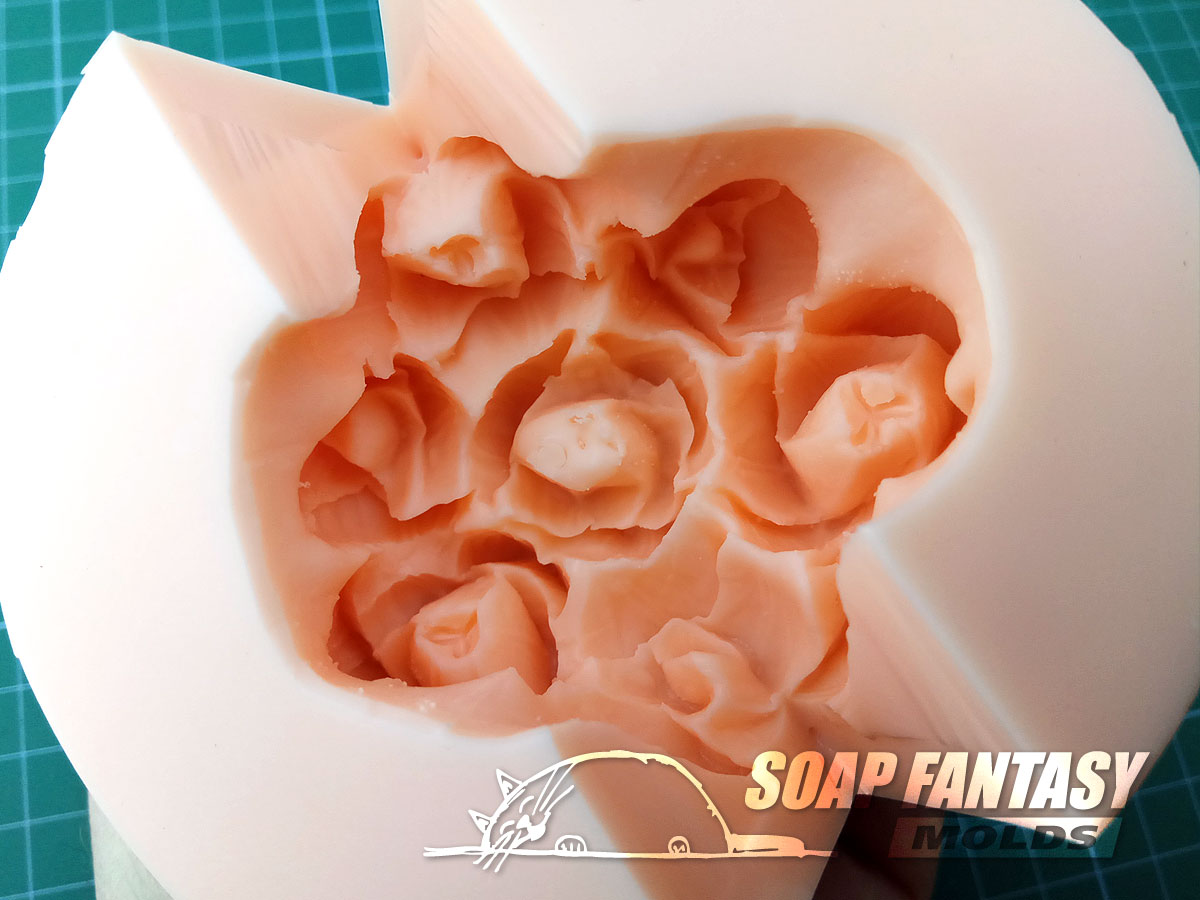 Bouquet of Tulips silicone mold (mould) for soap making and candle making