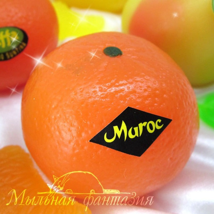 Tangerine silicone mold for soap making