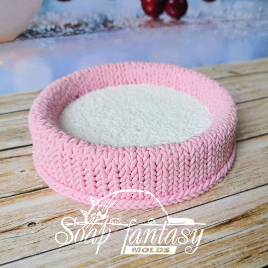 Knitted bed Silicone Soap Mold - for soap making, Craft & Hobby