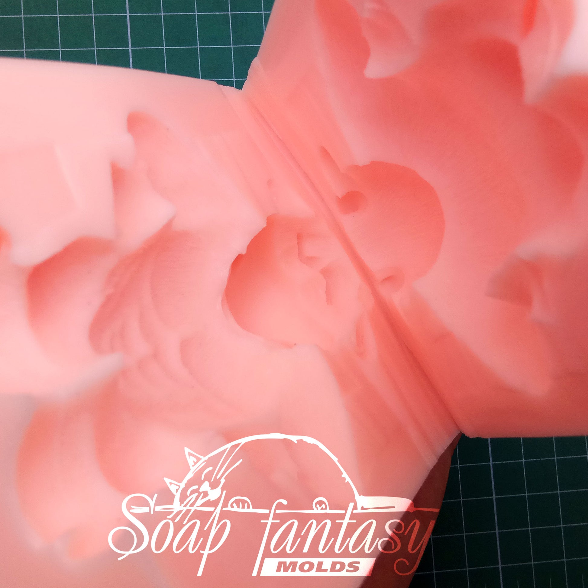 Bull bodybuilder with kettlebell silicone mold (mould) for soap making and candle making