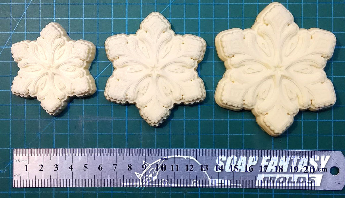 Fairy snowflake silicone mold for soap making