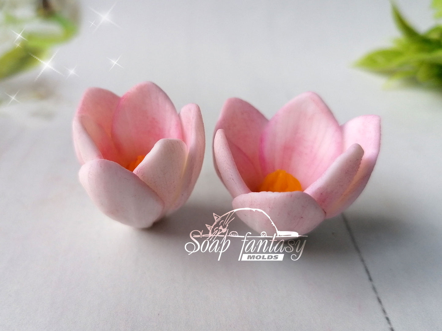 Magnolia flowers silicone mold for soap making
