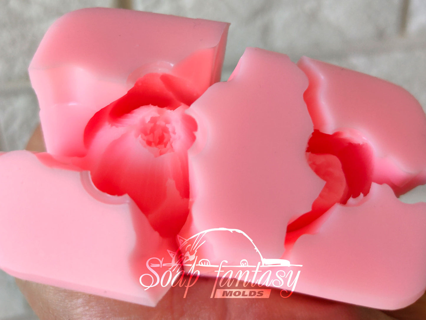 Magnolia flowers silicone mold for soap making