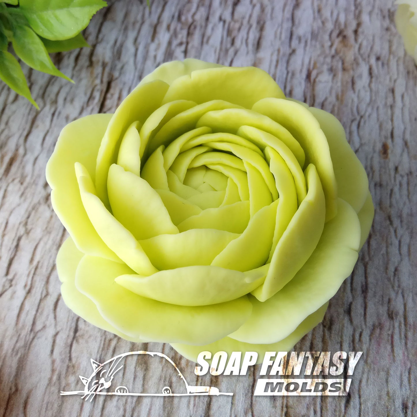 Ranunculus "Elegance" flower silicone mold for soap making