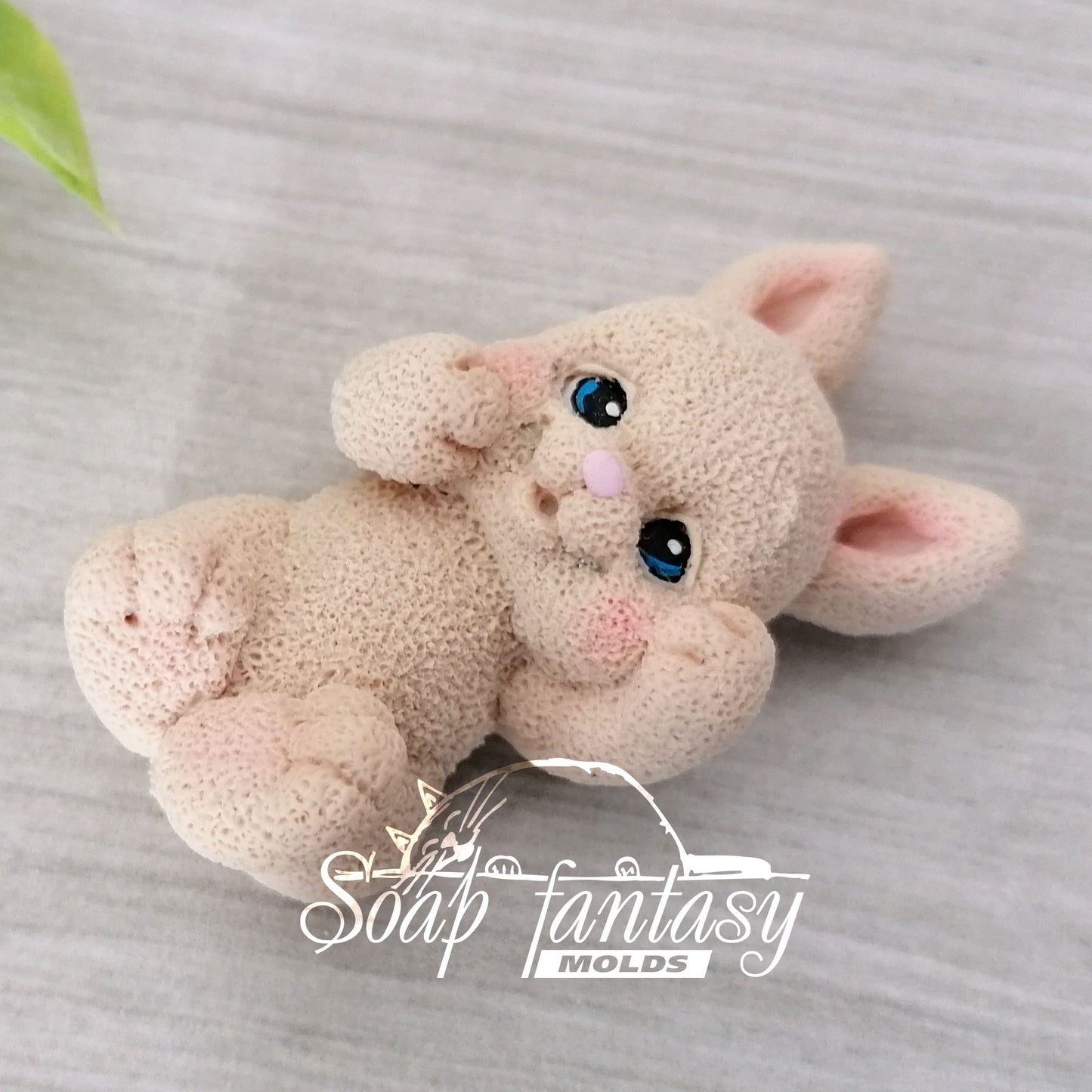 Little bunny on the back silicone mold for soap making