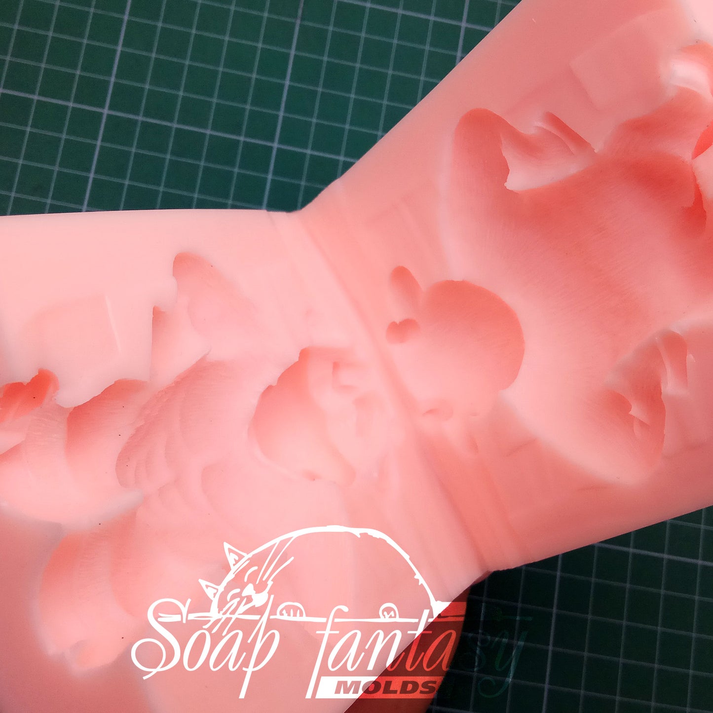 Bull bodybuilder with kettlebell silicone mold (mould) for soap making and candle making