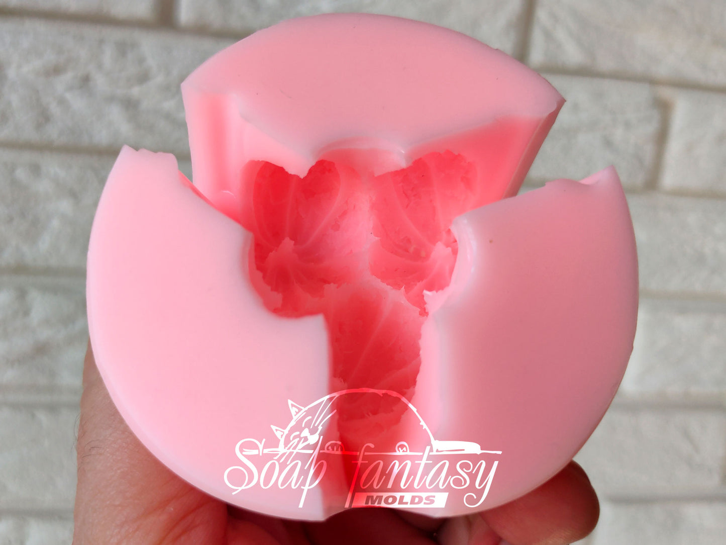 Triplet lemons silicone mold for soap making