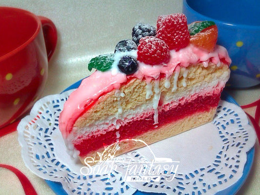Cake (triangle) silicone mold (mould) for soap making and candle making