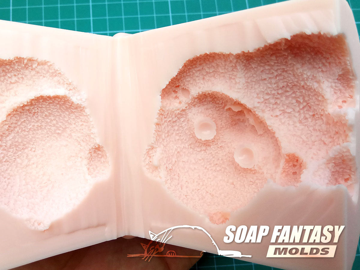 Panda bear silicone mold for soap making