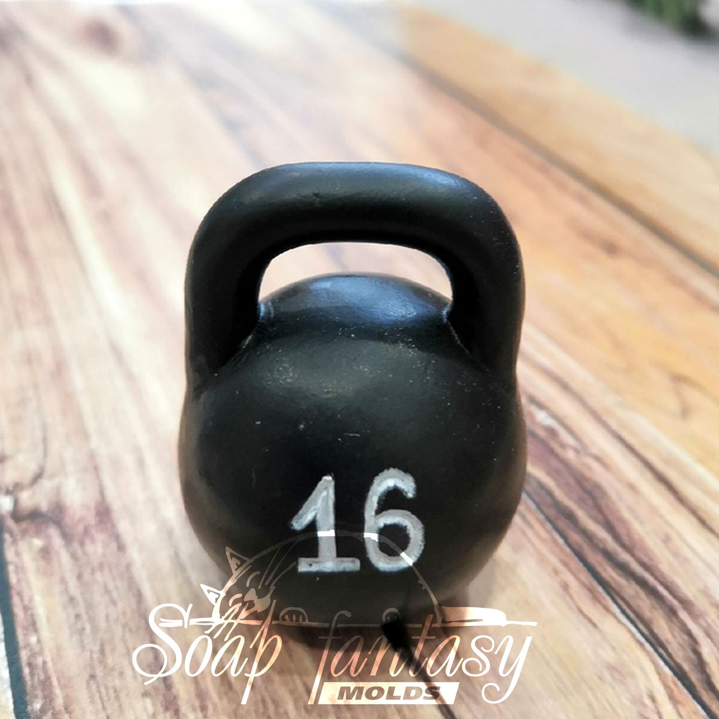 Bull bodybuilder with kettlebell silicone mold (mould) for soap making and candle making