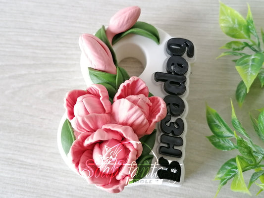 «8 березня» with a tulip Silicone Soap Mold - for soap making, Craft & Hobby