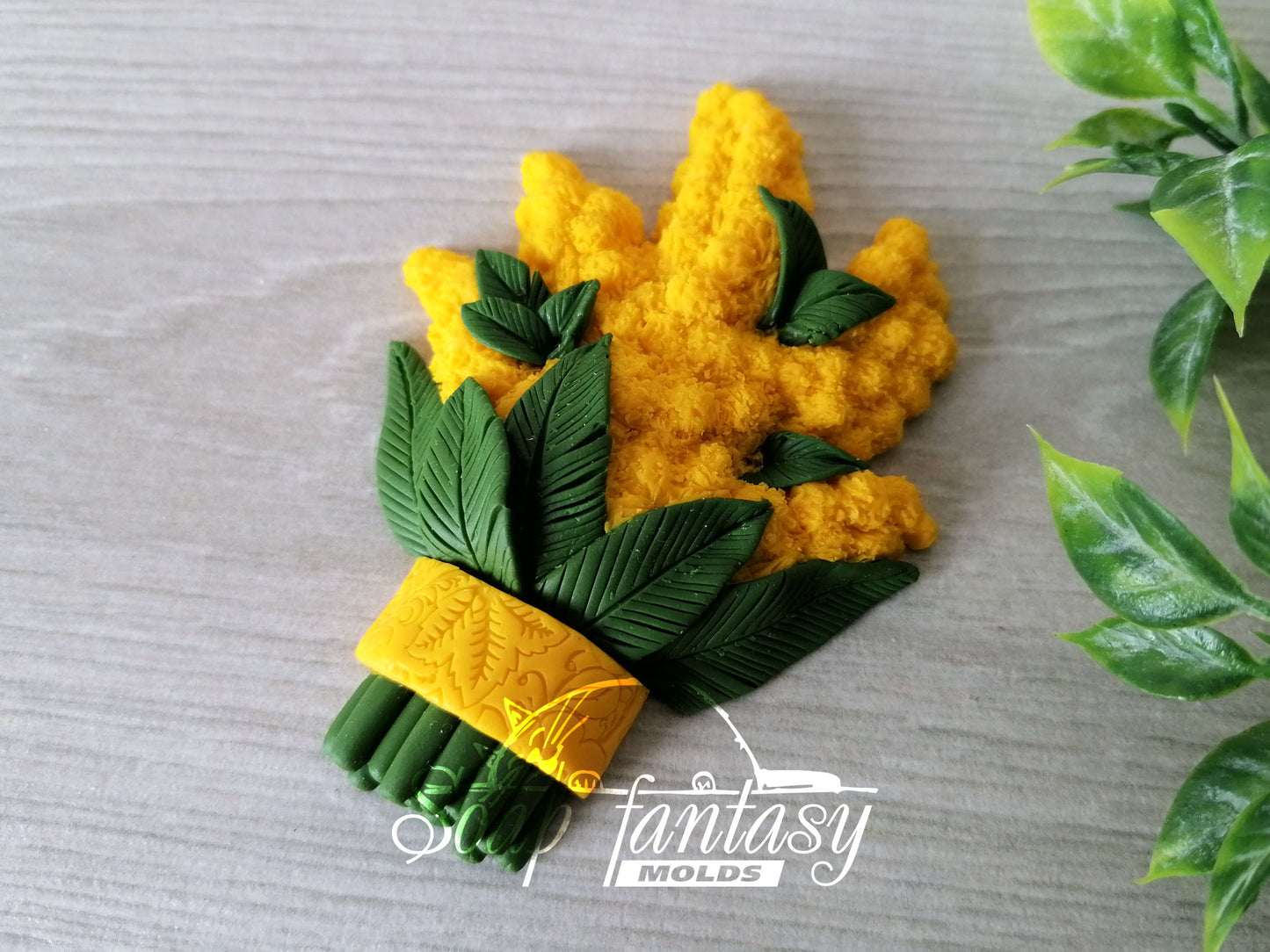 Mimosa bouquet silicone mold for soap making