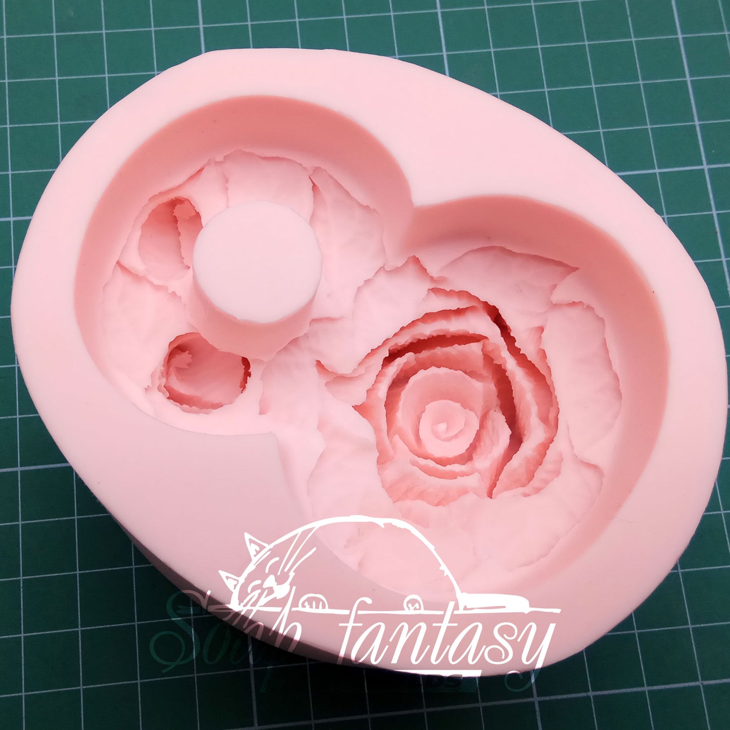 8 with roses and bouquet silicone mold (mould) for soap making and candle making