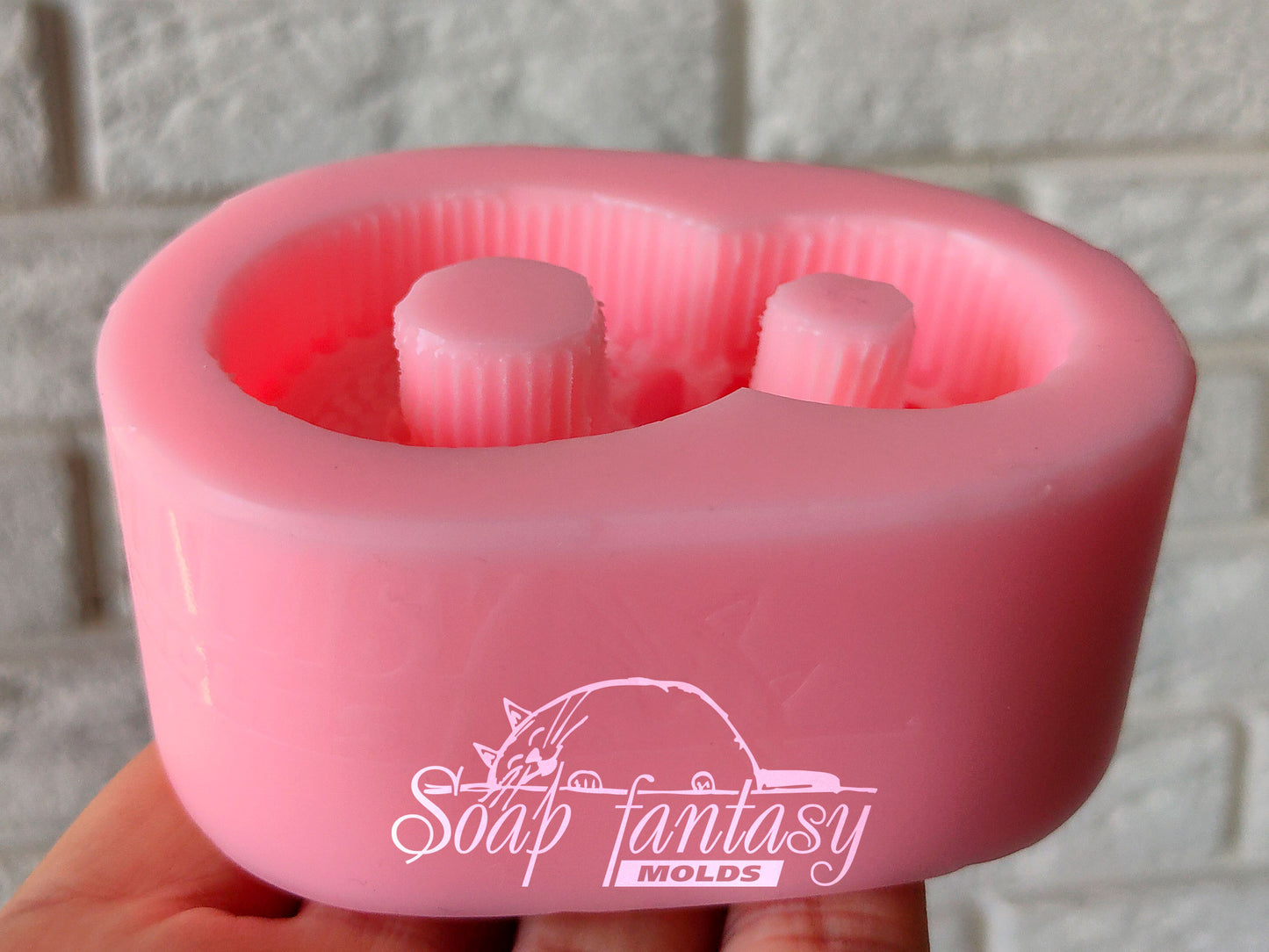 8 with mimosa & tulips silicone mold (mould) for soap making and candle making