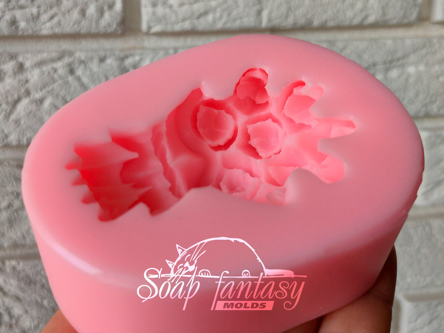 Tulips bouquet silicone mold for soap making