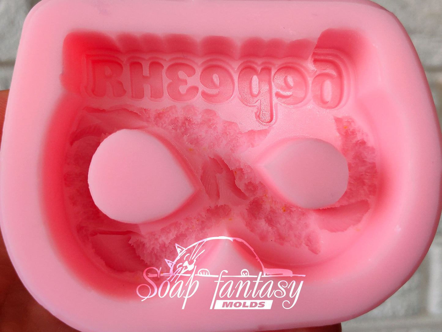«8 березня» with a mimosa Silicone Soap Mold - for soap making, Craft & Hobby